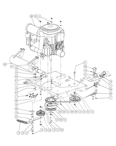 Kohler Engine Assembly 25hp Diagram and Parts List for RECON60 53AH8ST5050-25HP Cub Cadet Lawn Tractor